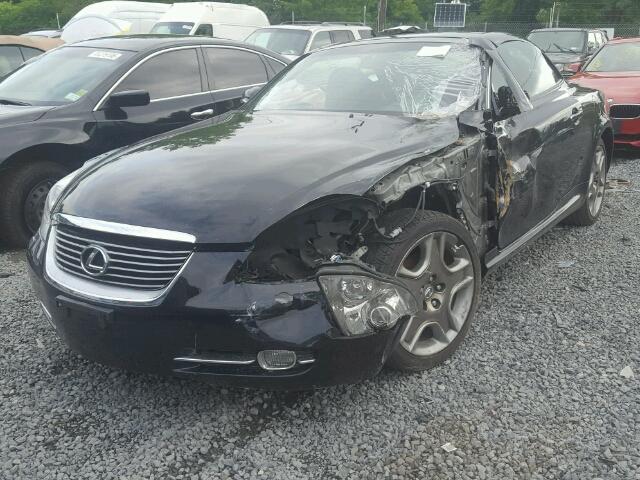 JTHFN45YX79011304 - 2007 LEXUS SC 430 BLACK photo 9