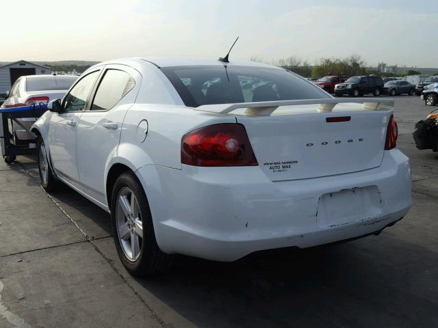 1B3BD2FB8BN548966 - 2011 DODGE AVENGER LU WHITE photo 3