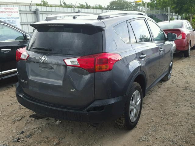 2T3ZFREV2FW198101 - 2015 TOYOTA RAV4 LE GRAY photo 4