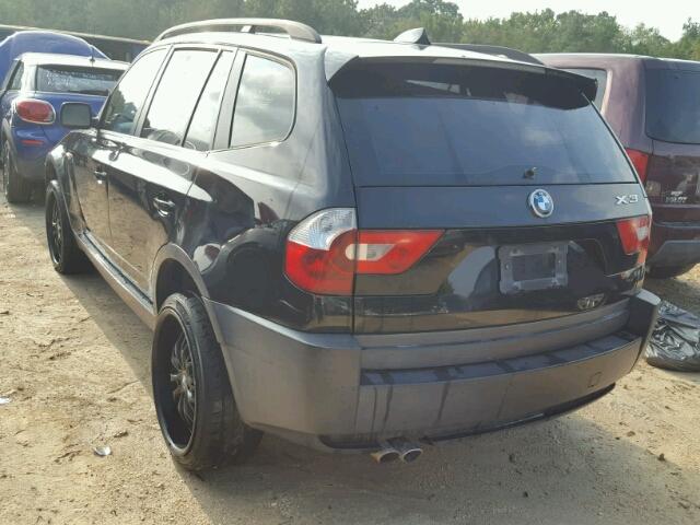 WBXPA93484WA66075 - 2004 BMW X3 BLACK photo 3