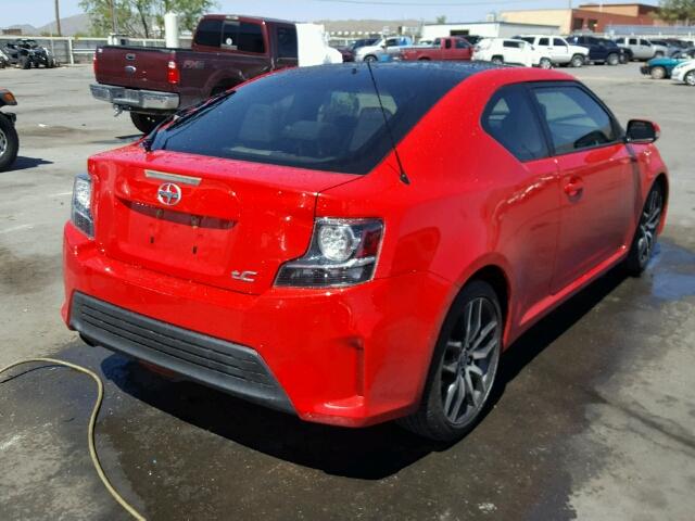 JTKJF5C76GJ019500 - 2016 TOYOTA SCION TC 红色 照片 4