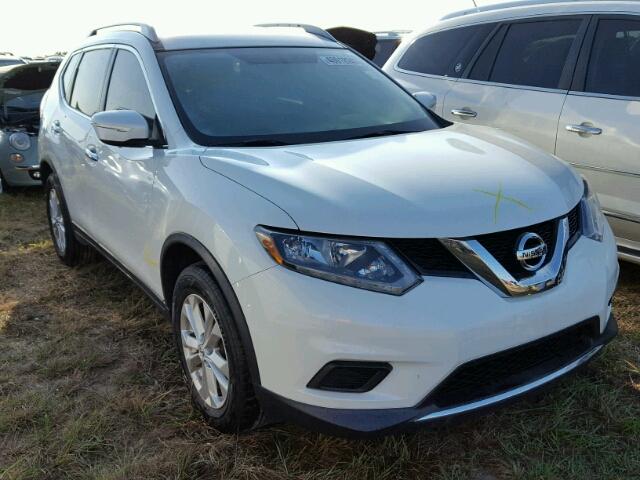 KNMAT2MT4FP551639 - 2015 NISSAN ROGUE S WHITE photo 1