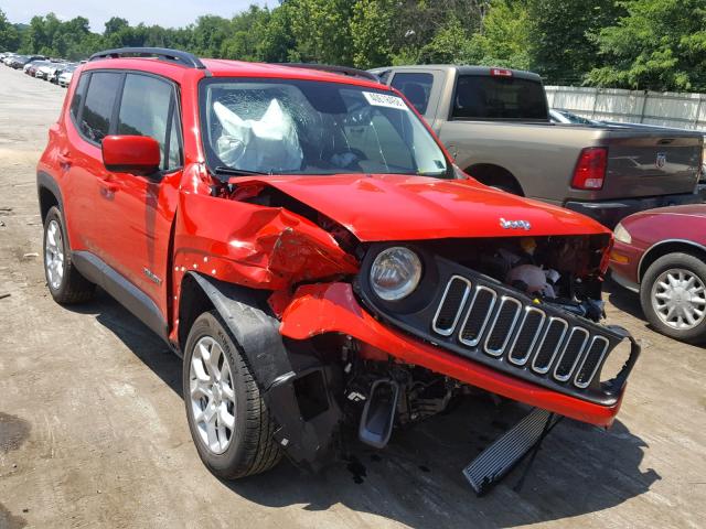 ZACCJBBB7HPG46436 - 2017 JEEP RENEGADE L RED photo 1