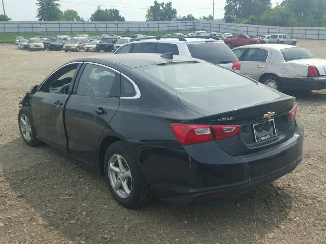 1G1ZB5ST0HF237501 - 2017 CHEVROLET MALIBU LS შავი ფოტო 3