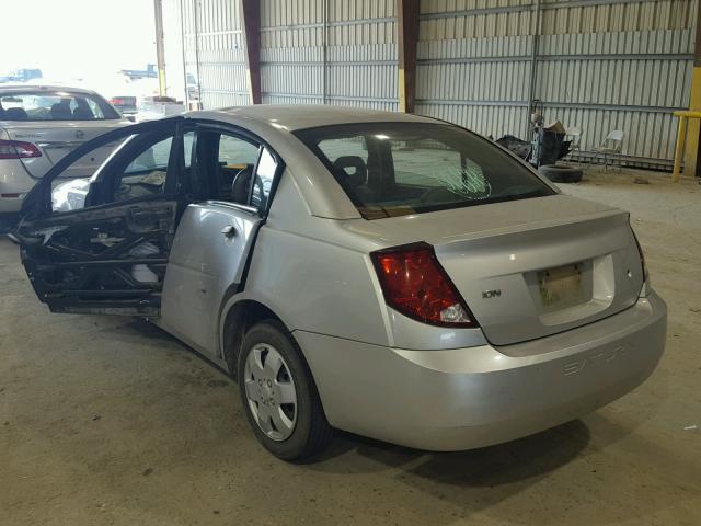 1G8AJ55F87Z193980 - 2007 SATURN ION LEVEL SILVER photo 3