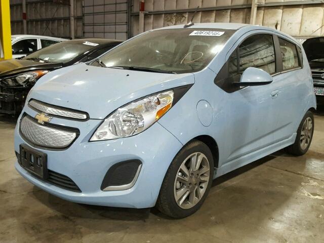 KL8CL6S02EC410298 - 2014 CHEVROLET SPARK EV 2 BLUE photo 2