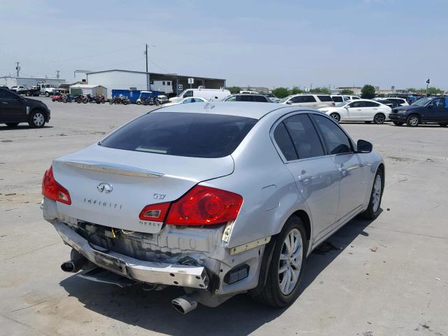 JNKCV61E09M310035 - 2009 INFINITI G37 BASE SILVER photo 4