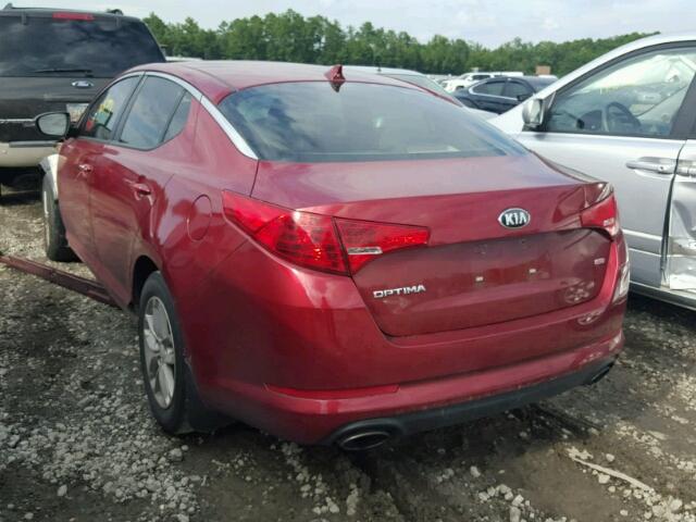 5XXGM4A75DG227243 - 2013 KIA OPTIMA LX RED photo 3