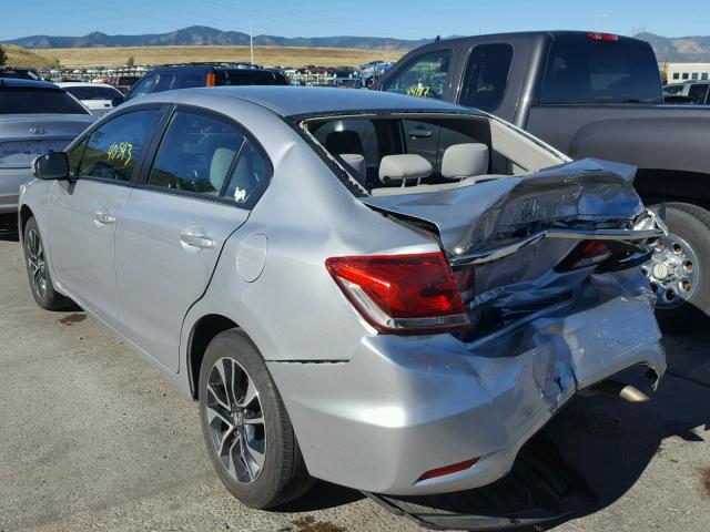 19XFB2F80EE059612 - 2014 HONDA CIVIC EX SILVER photo 3