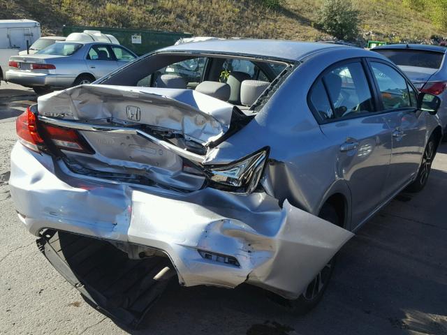 19XFB2F80EE059612 - 2014 HONDA CIVIC EX SILVER photo 4