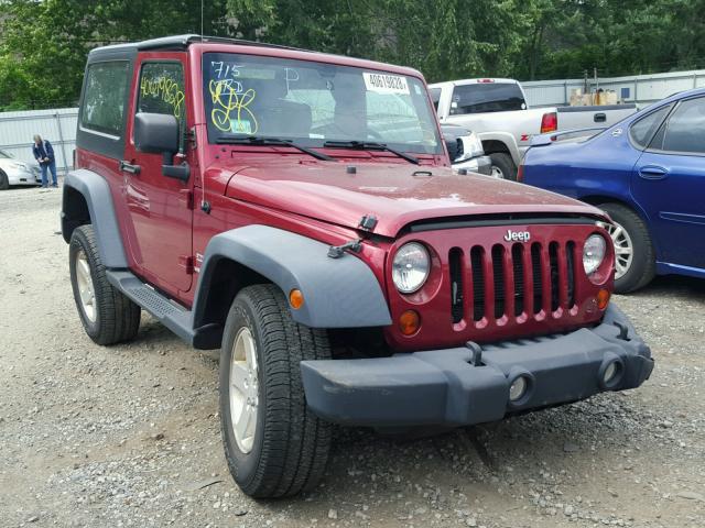 1C4AJWAG0CL151276 - 2012 JEEP WRANGLER S BURGUNDY photo 1