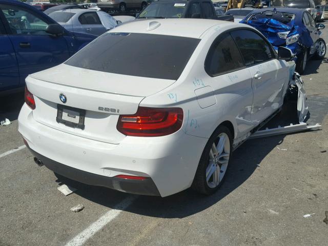 WBA1F9C58GV545629 - 2016 BMW 228 I WHITE photo 4