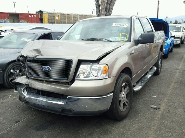 1FTPW12505FA41504 - 2005 FORD F150 SUPER GRAY photo 2