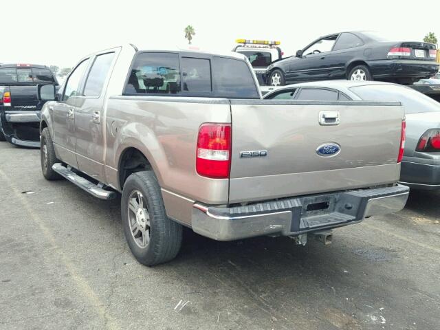 1FTPW12505FA41504 - 2005 FORD F150 SUPER GRAY photo 3