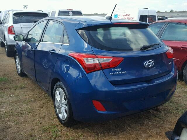 KMHD35LH4FU244481 - 2015 HYUNDAI ELANTRA GT BLUE photo 3