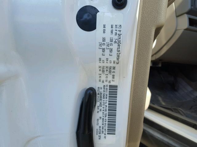 1J8HG48N36C104925 - 2006 JEEP COMMANDER WHITE photo 10