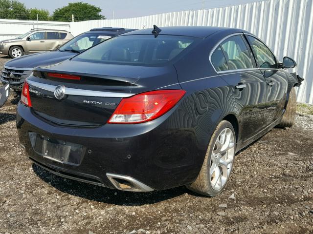 2G4GV5GV7C9199570 - 2012 BUICK REGAL GS BLACK photo 4