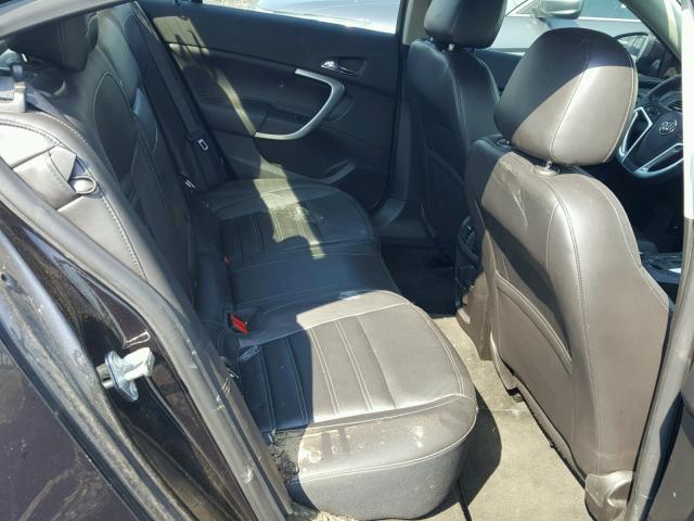 2G4GV5GV7C9199570 - 2012 BUICK REGAL GS BLACK photo 6