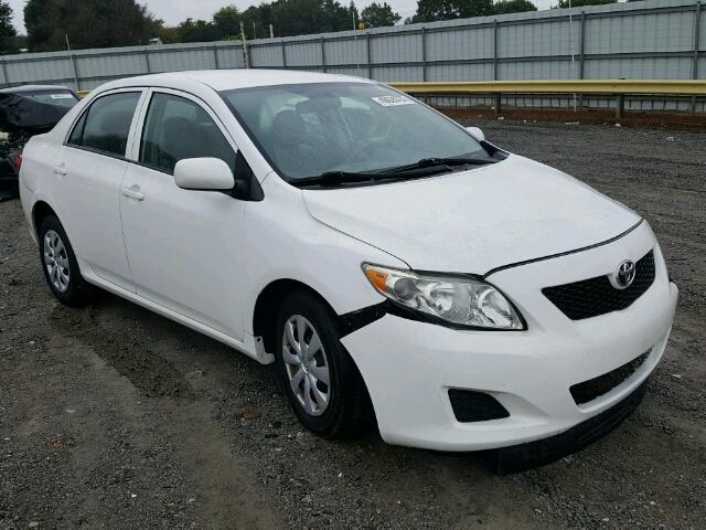 1NXBU4EE0AZ186606 - 2010 TOYOTA COROLLA BA WHITE photo 1