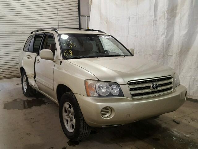 JTEGF21A930118774 - 2003 TOYOTA HIGHLANDER TAN photo 1