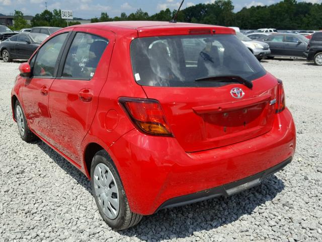 VNKKTUD30GA062716 - 2016 TOYOTA YARIS L RED photo 3