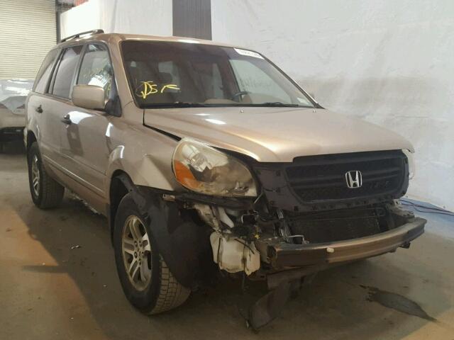 5FNYF18415B059176 - 2005 HONDA PILOT EX TAN photo 1