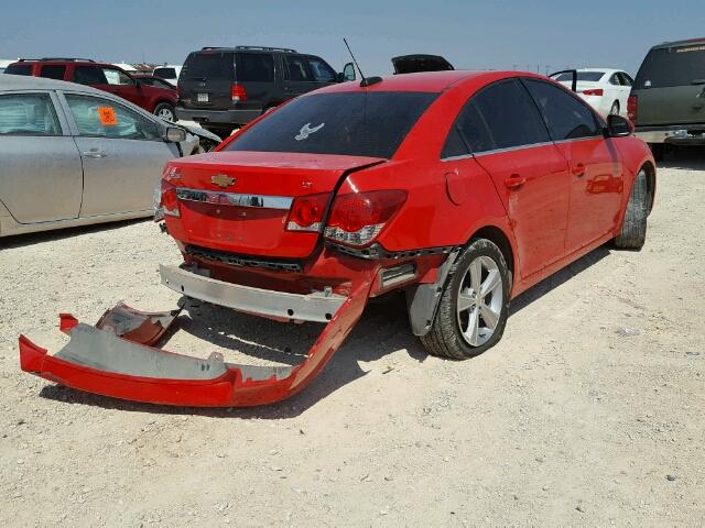 1G1PF5SB8G7124844 - 2016 CHEVROLET CRUZE LIMI RED photo 4