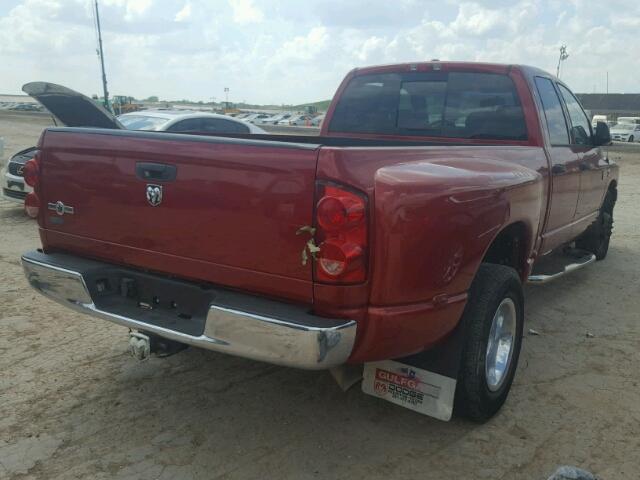 3D7ML48A28G222758 - 2008 DODGE RAM 3500 BURGUNDY photo 4