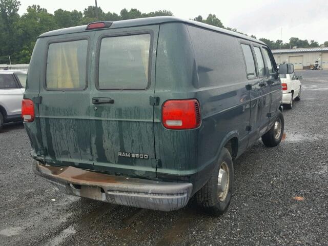 2B7HB21Y7VK502815 - 1997 DODGE RAM VAN B2 GREEN photo 4