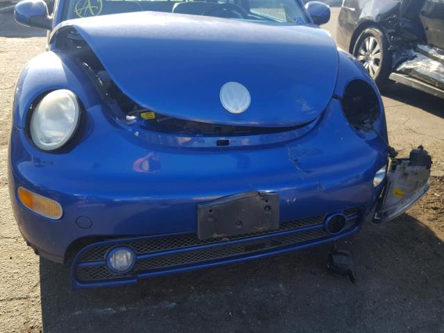 3VWDD21CX2M423918 - 2002 VOLKSWAGEN NEW BEETLE 蓝色 照片 9