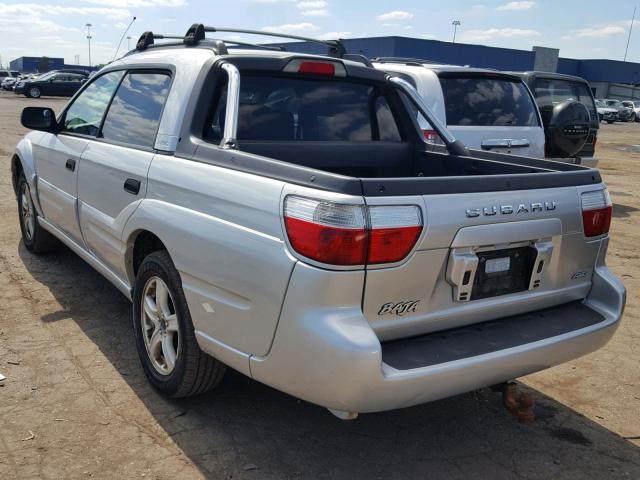 4S4BT62C457103572 - 2005 SUBARU BAJA SPORT SILVER photo 3