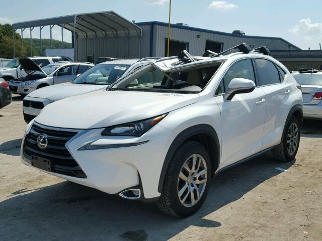 JTJYARBZ2G2040480 - 2016 LEXUS NX 200T WHITE photo 2