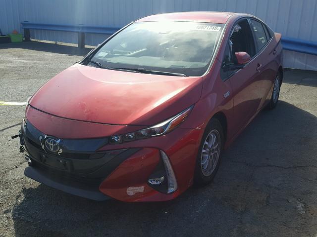 JTDKARFP2H3064016 - 2017 TOYOTA PRIUS PRIM წითელი ფოტო 2