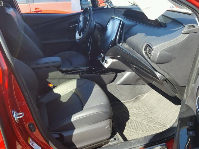 JTDKARFP2H3064016 - 2017 TOYOTA PRIUS PRIM წითელი ფოტო 5