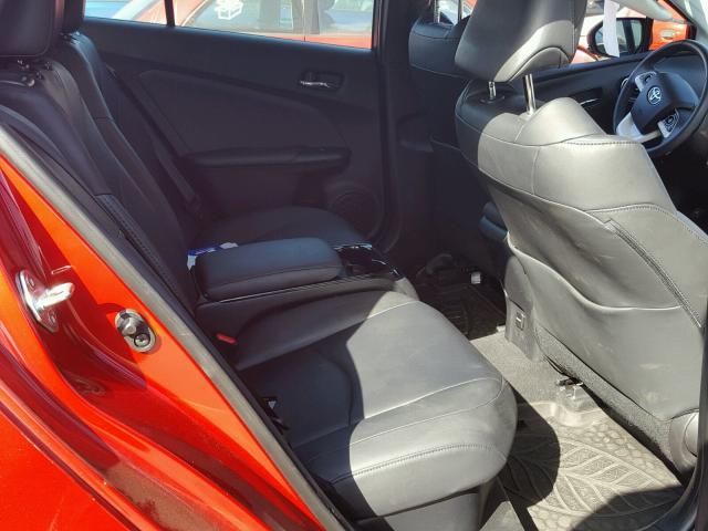 JTDKARFP2H3064016 - 2017 TOYOTA PRIUS PRIM წითელი ფოტო 6
