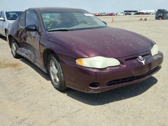 2G1WW12E649292278 - 2004 CHEVROLET MONTE CARL მუქწითელი ფოტო 1