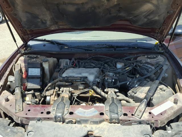 2G1WW12E649292278 - 2004 CHEVROLET MONTE CARL მუქწითელი ფოტო 7