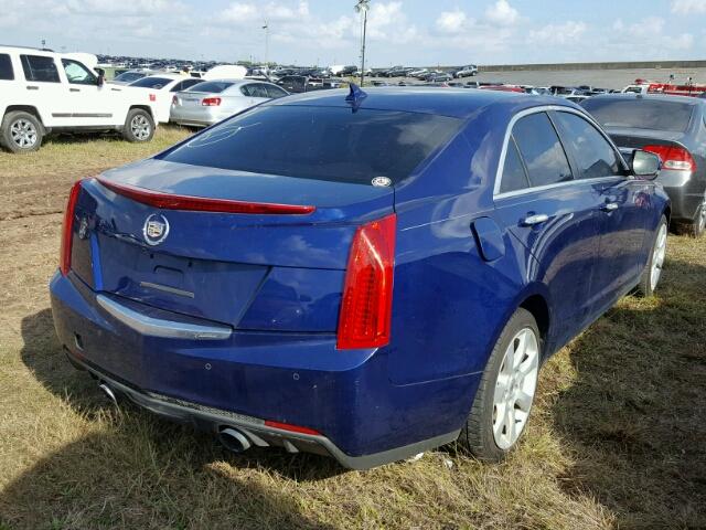 1G6AC5S33D0138222 - 2013 CADILLAC ATS BLUE photo 4