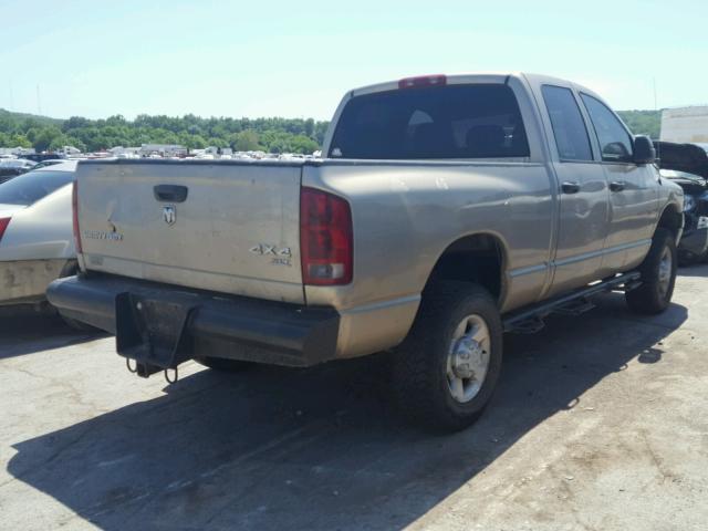 3D7KS28C45G759000 - 2005 DODGE RAM 2500 S Ոսկեգույն լուսանկար 4