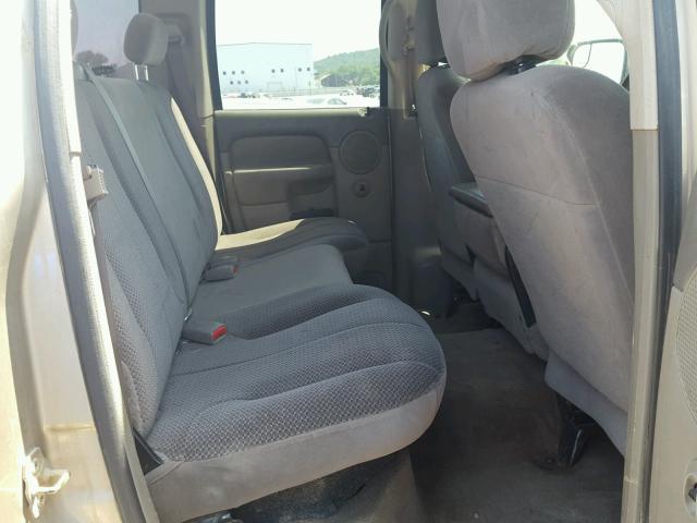 3D7KS28C45G759000 - 2005 DODGE RAM 2500 S Ոսկեգույն լուսանկար 6