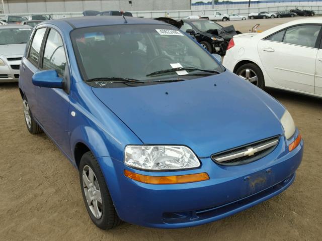 KL1TD66697B711167 - 2007 CHEVROLET AVEO BASE BLUE photo 1