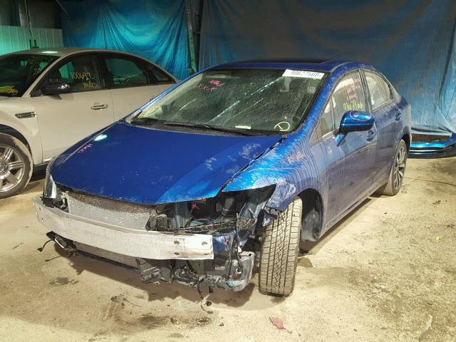 19XFB2F98EE036510 - 2014 HONDA CIVIC EXL 蓝色 照片 2