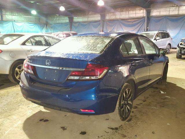 19XFB2F98EE036510 - 2014 HONDA CIVIC EXL 蓝色 照片 4