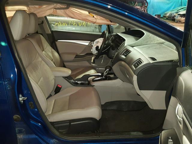 19XFB2F98EE036510 - 2014 HONDA CIVIC EXL 蓝色 照片 5