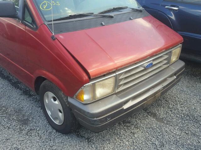 1FMDA31U3VZC14920 - 1997 FORD AEROSTAR MAROON photo 9