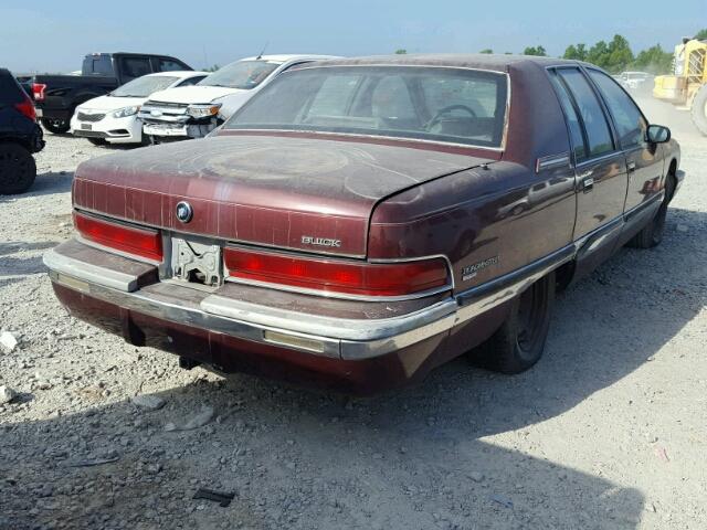 1G4BT5377NR471552 - 1992 BUICK ROADMASTER MAROON photo 4