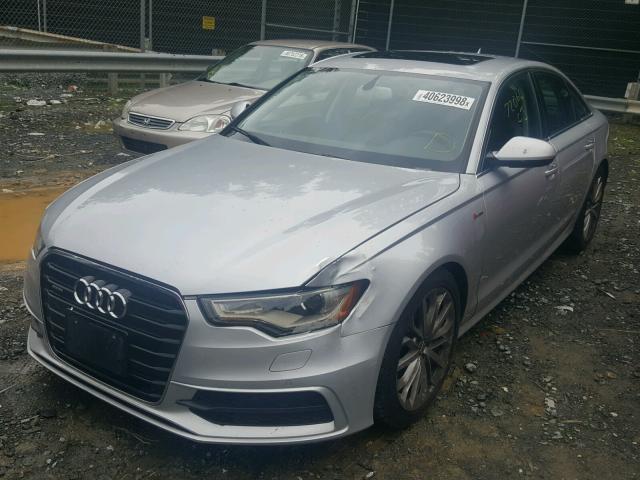 WAUHGAFC1CN151603 - 2012 AUDI A6 PRESTIG SILVER photo 2