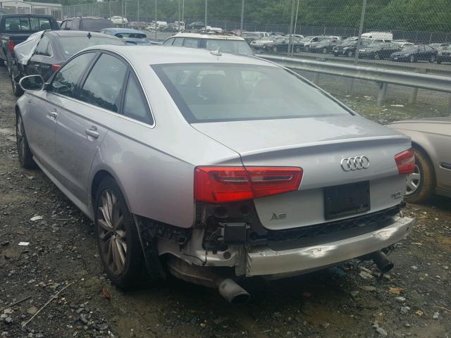 WAUHGAFC1CN151603 - 2012 AUDI A6 PRESTIG SILVER photo 3