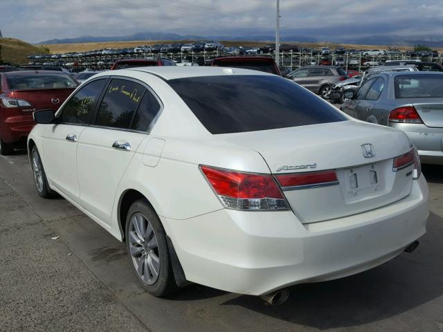 1HGCP3F8XBA009911 - 2011 HONDA ACCORD EXL WHITE photo 3