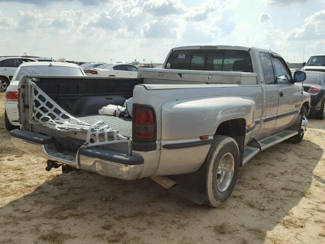 1B7MC3360WJ252571 - 1998 DODGE RAM 3500 SILVER photo 4